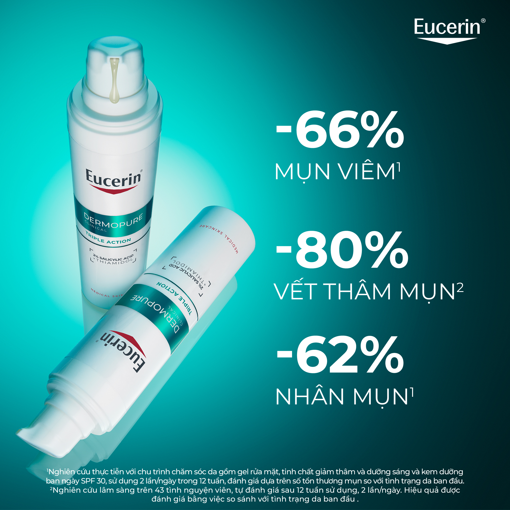Tinh chất giúp giảm thâm mụn và dưỡng sáng da Eucerin® DermoPure Clinical Triple Action 40ml | BigBuy360 - bigbuy360.vn