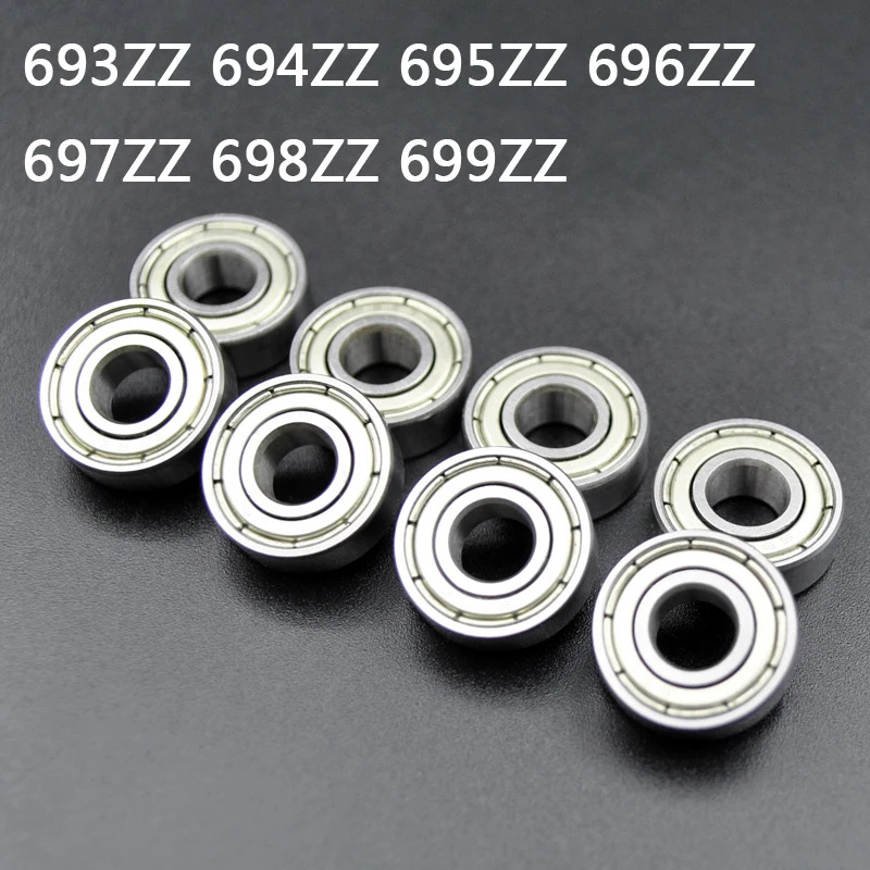 Bộ vòng bi kín kim loại Mini 693ZZ-699ZZ Vòng bi thu nhỏ cho 3D