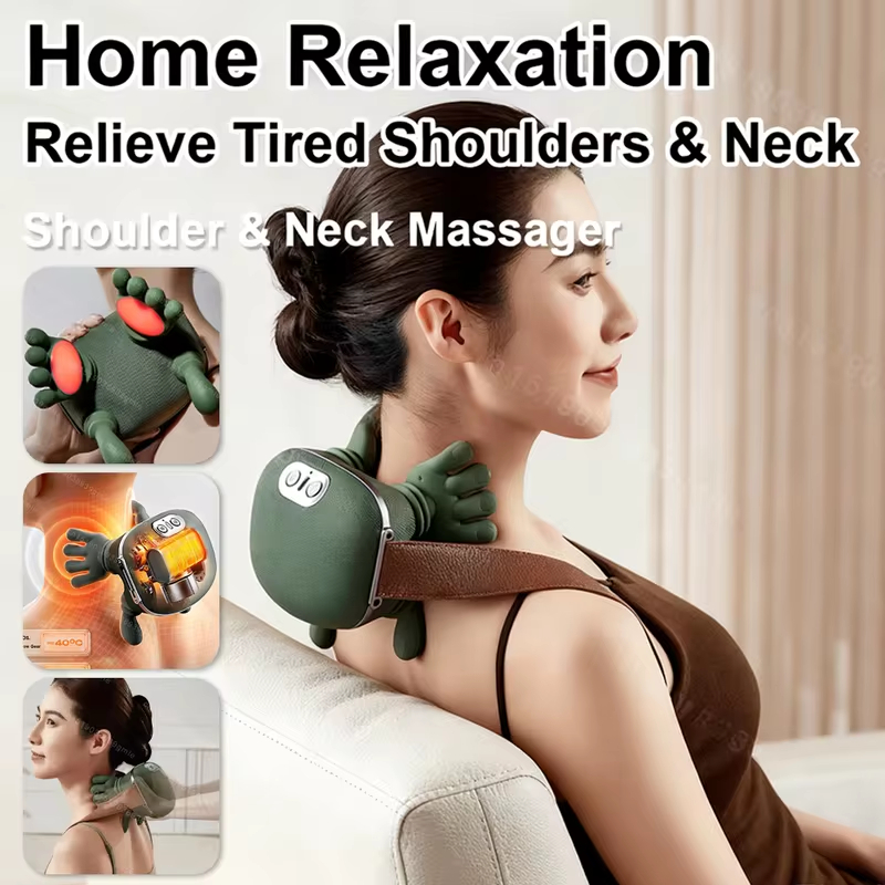 Máy Massage Vai Gáy Master N7 - Máy Massage Cổ Vai Gáy Trapezius Có Chườm Nóng