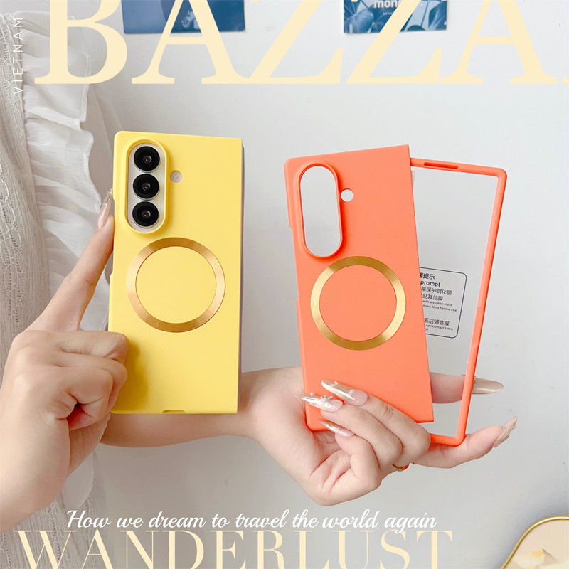 Ốp lưng đôi nam châm cho Samsung Galaxy Z Fold 7, sạc không dây, bảo vệ màn hình, ốp điện thoại Z Fo