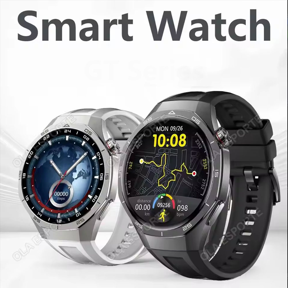 Đồng hồ thông minh 5 Pro NFC, Đồng hồ thông minh nam, màn hình AMOLED 360*360, đo nhịp tim, gọi điện