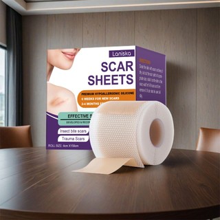  Miếng dán silicone trị sẹo cao cấp 4*150cm – Hỗ trợ sẹo phẫu thuật, mụn, bỏng, chống nhăn, băng dán da
