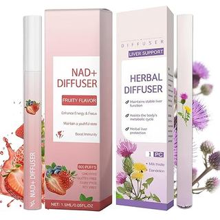 Bút khuếch tán thảo dược 2 TRONG 1, Máy khuếch tán thực vật hơi thở Làm sạch phổi Máy khuếch tán chăm sóc, Trải nghiệm hàng ngày mượt mà để thở tốt hơn, Lên đến 600 công dụng