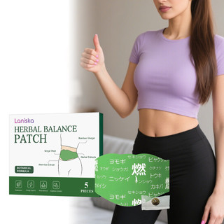 Miếng dán cân bằng thảo dược cao cấp – Bộ 5 miếng với gừng, ngải cứu & giấm tre cho chăm sóc tạo dáng cơ thể nhẹ nhàng