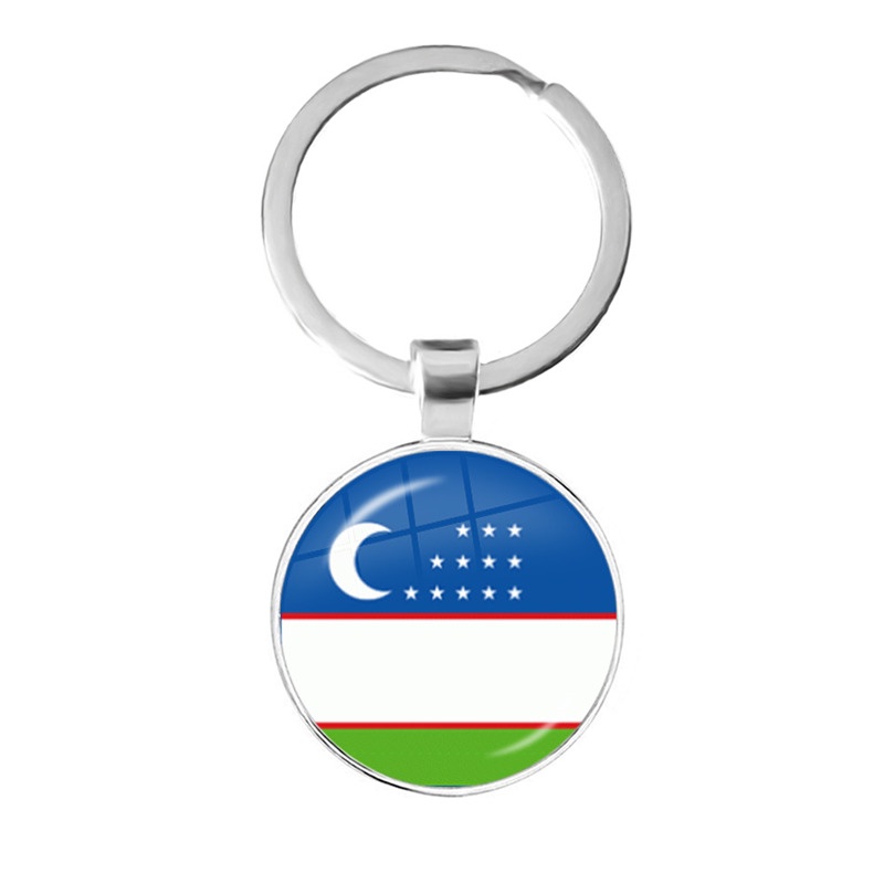 Nhẫn Móc Khóa Quốc Gia Cho Uzbekistan Turkmenistan Tajikistan Liechtenstein Kosovo Kazakhstan Greenl