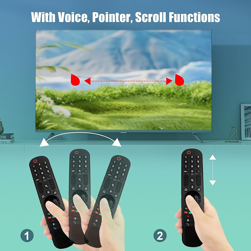 Điều khiển từ xa cho LG QNED HDR 4K TV MR24GA, điều khiển từ xa OLED Google TV của LG MR24GN
