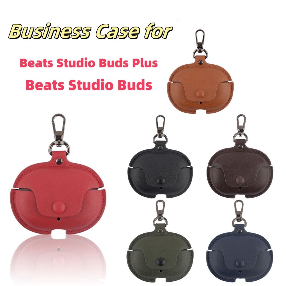 Ốp bảo vệ tai nghe Beats Studio Buds Plus da xanh lá, ốp Beats Studio Buds