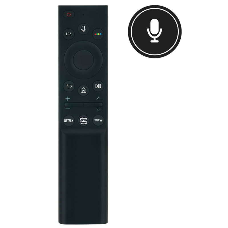 Điều khiển từ xa giọng nói tương thích cho Samsung Smart TV, AU7700 AU8000 AU8800 Neo 4K QLED