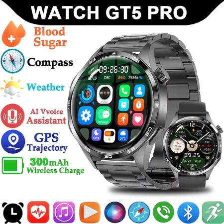 Đồng hồ thông minh GT5 Pro 2026, màn hình AMOLED HD, gọi điện Bluetooth, hàng chính hãng