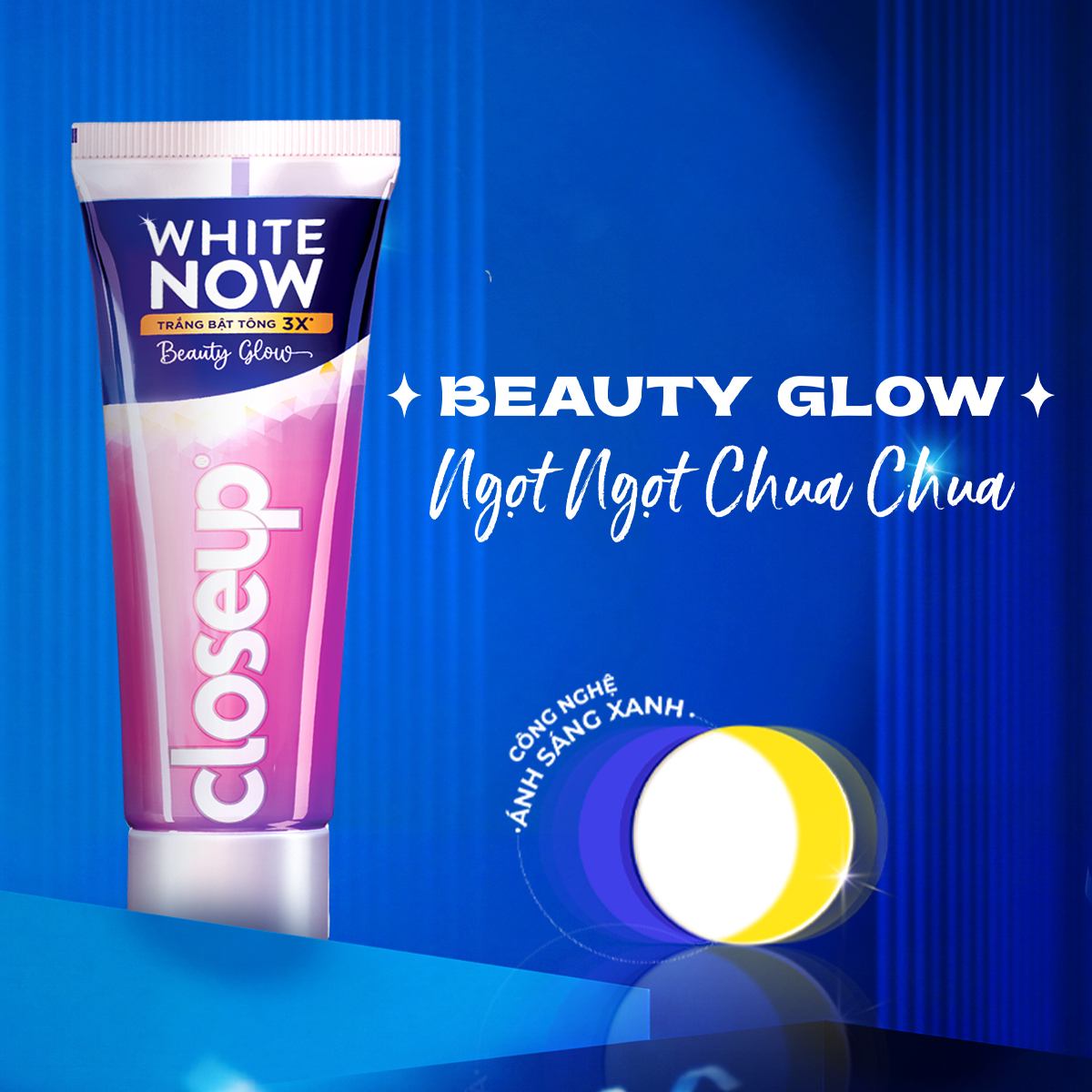 Kem đánh răng Closeup White Now - Trắng Bật Tông 3X TỨC THÌ với Công nghệ Ánh Sáng Xanh 100g | BigBuy360 - bigbuy360.vn