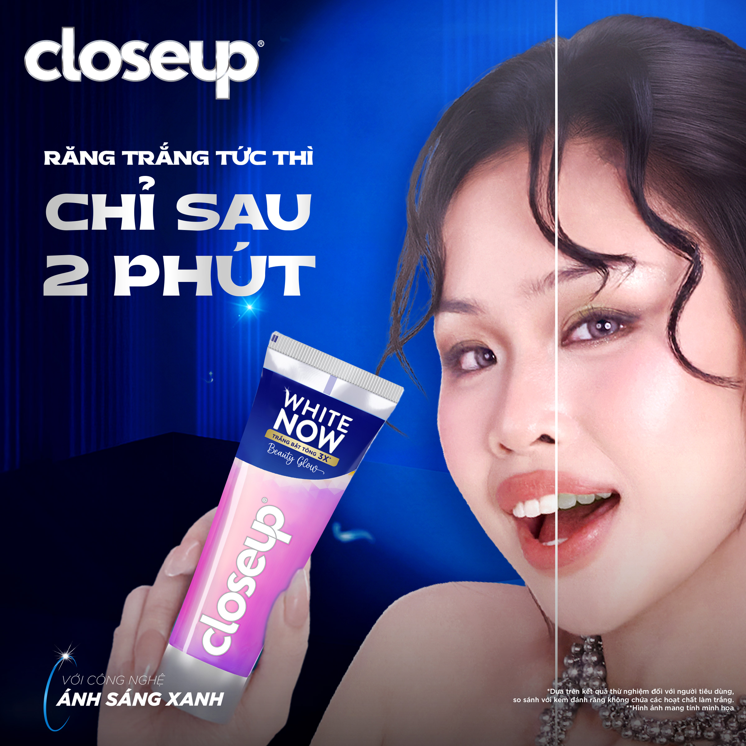 Combo 3 Kem đánh răng Closeup White Now - Trắng Bật Tông 3X TỨC THÌ với Công nghệ Ánh Sáng Xanh 100g | BigBuy360 - bigbuy360.vn