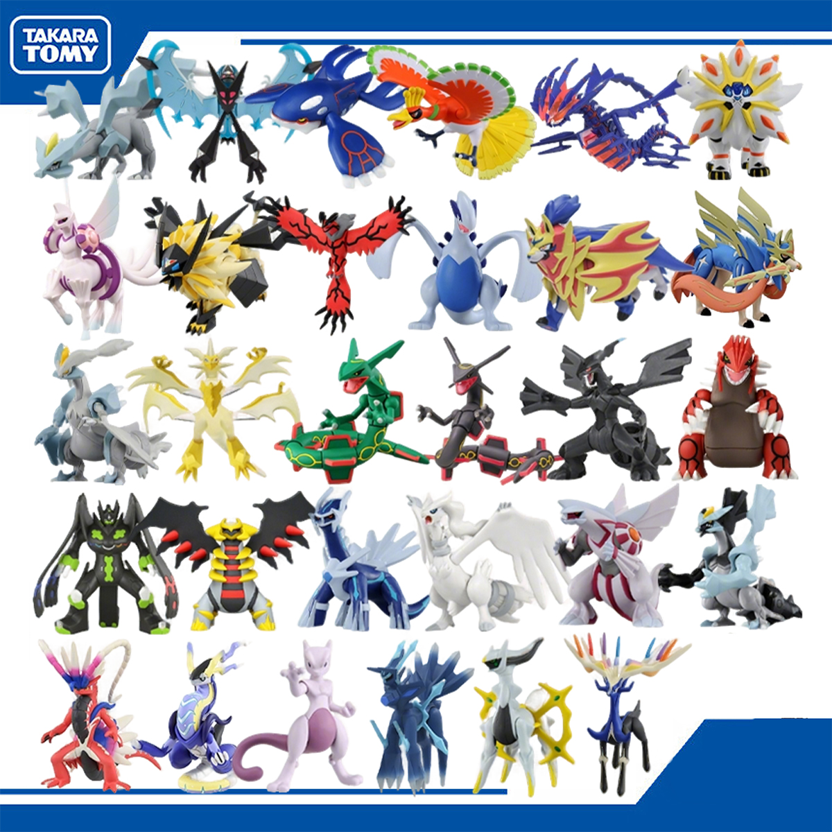 Mô Hình Pokemon Takara Tomy Chính Hãng, Zacian Zamazenta Ho-Oh Kyurem Necrozma Solgaleo Rayquaza Ete