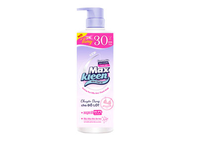 [TẶNG 150G DUNG TÍCH] Chai nước giặt đồ lót MaxKleen Lingerie Wash Dịu nhẹ Kháng Khuẩn 500gram + 150gram