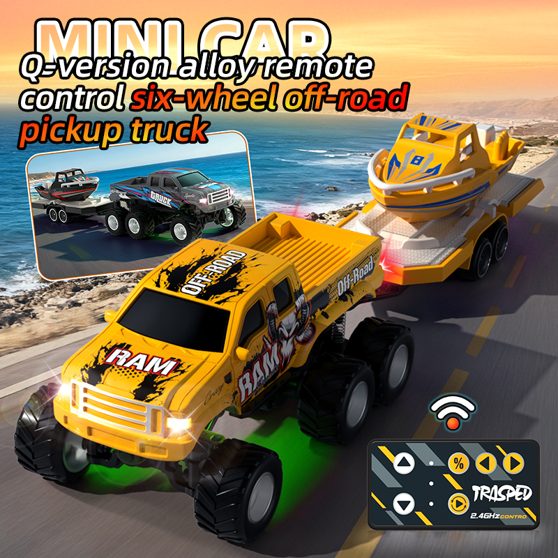 JJRC Q236 Trẻ Em 2.4G Mới Xe Bán Tải Địa Hình Mini Hợp Kim Đèn Mát Trình Diễn Tự Động Xe RC Quà Tặng