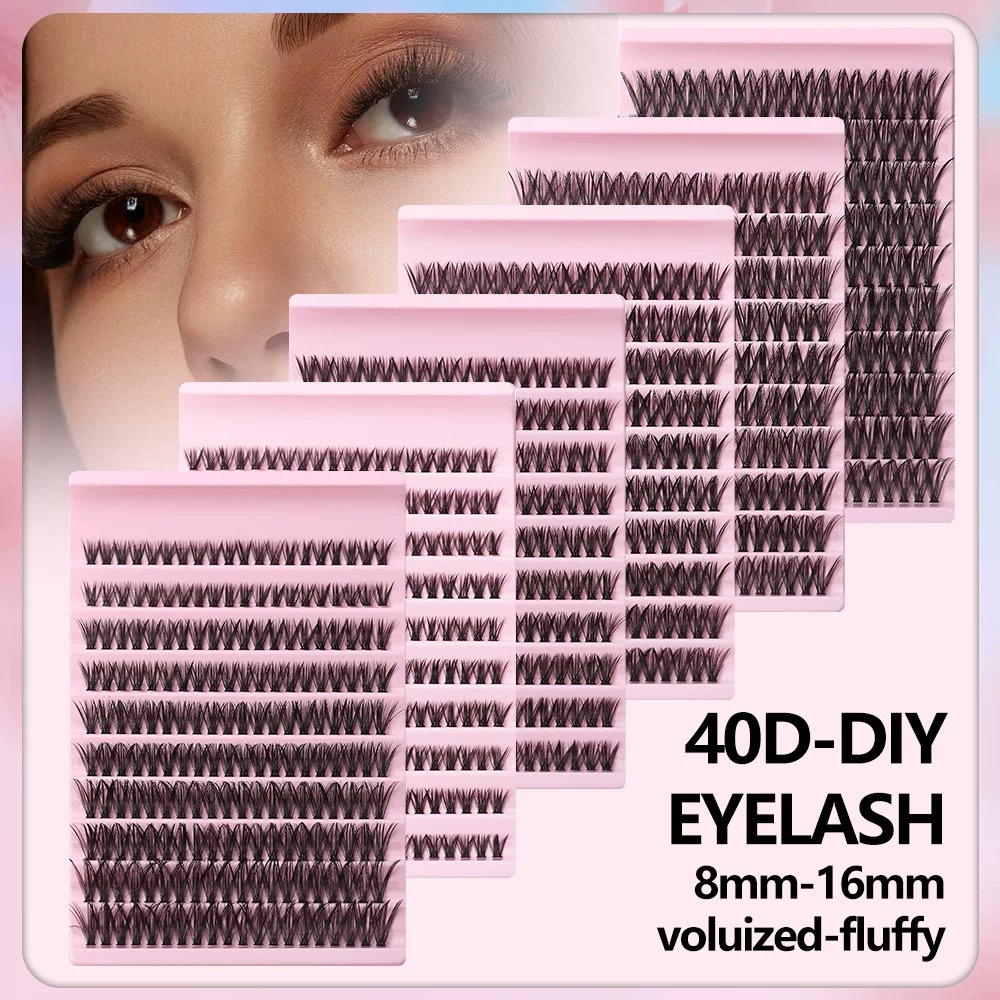 Bộ Mi Cụm Lash Clusters 8-16mm 30D/40D/50D Mi Cụm D Cong Nối Mi Cụm Dày