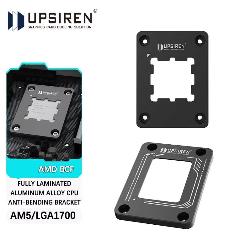 Bộ dụng cụ cố định CPU UPSIREN LGA1700-BCF/AM5 màu đen – khóa chống cong, tấm ép toàn diện