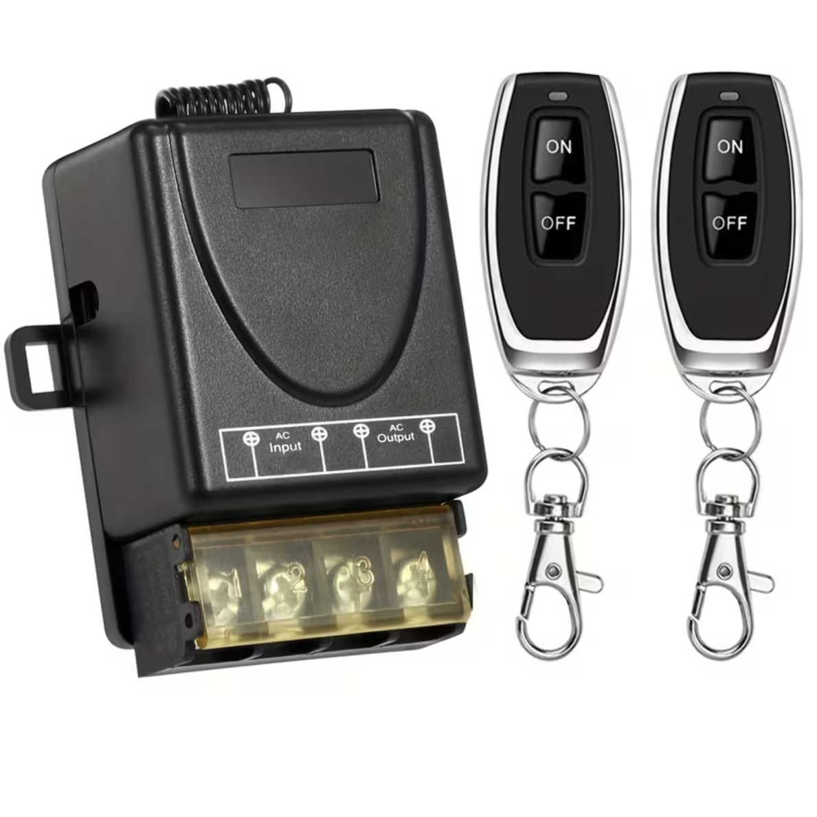 Hệ thống Công tắc Điều khiển Từ xa Relay 220V AC Không dây RF 433Mhz, Bộ Phát 433Mhz cho Đèn LED, Má
