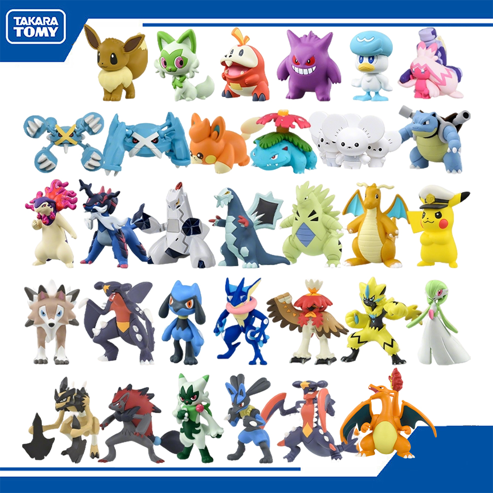 Takara Tomy Mô hình Pokemon Dòng MS-01~MS-32 Bộ sưu tập Quái vật Gengar Mimikyu Greninja Grookey Row