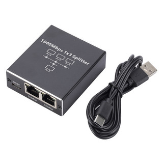 Bộ chuyển đổi bộ chia Ethernet mạng 1000mbps Bộ mở rộng 1 đến 2 / 3 / 4 Cổng RJ45 LAN hoạt động đồng thời cho Công tắc định tuyến máy tính PC