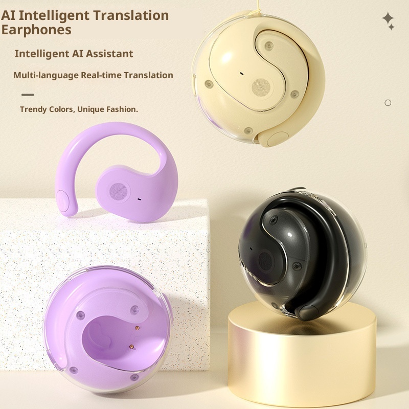 Tai nghe Tai nghe OWS mở tai Dịch AI Tai nghe Bluetooth chống nước Murah Viral Tai nghe có sẵn