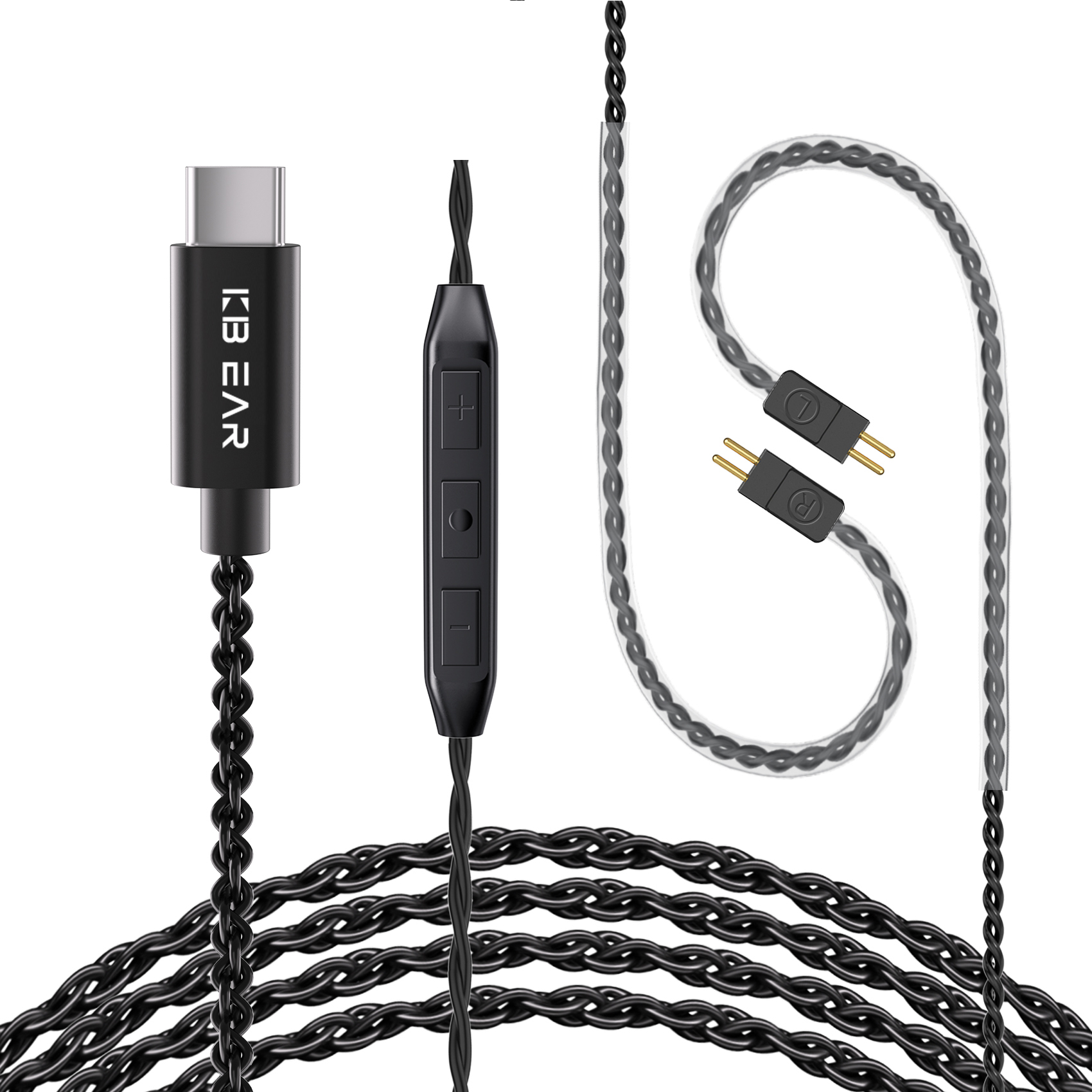 Cáp tai nghe KZ ZS10 Pro KBEAR CX01 Type-C, OFC, dành cho ZS12 PRO X, ZSN PRO X, EDX PRO, ZAR, ZA12,