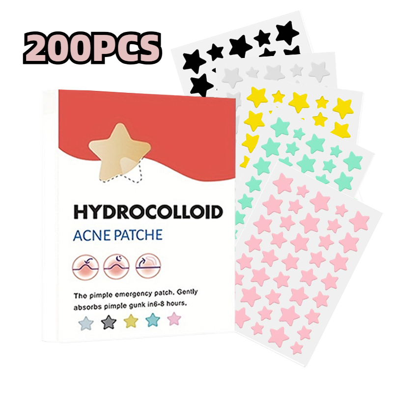 Miếng dán mụn Hydrocolloid 200 miếng, miếng dán mụn, miếng dán mụn Hydrocolloid, miếng dán mụn Hydro