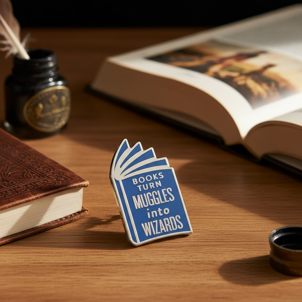 Ghim cài áo tráng men hình Phù thủy hài hước lấy cảm hứng từ Harry Potter, biến Muggle thành Pháp sư
