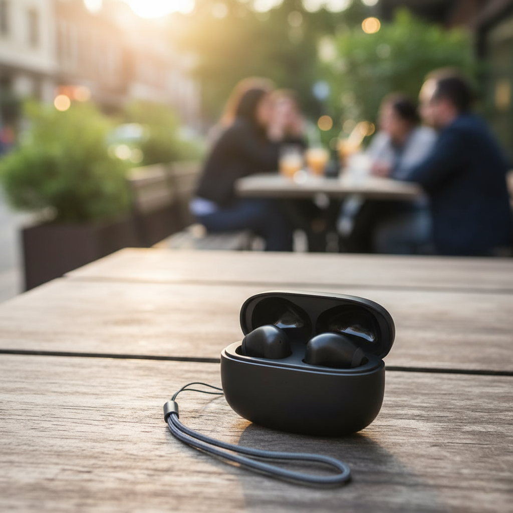 HQAi H7 Tai nghe không dây thực sự với micro tích hợp, âm thanh Hi-Fi, Bluetooth chống nước, chống ồ