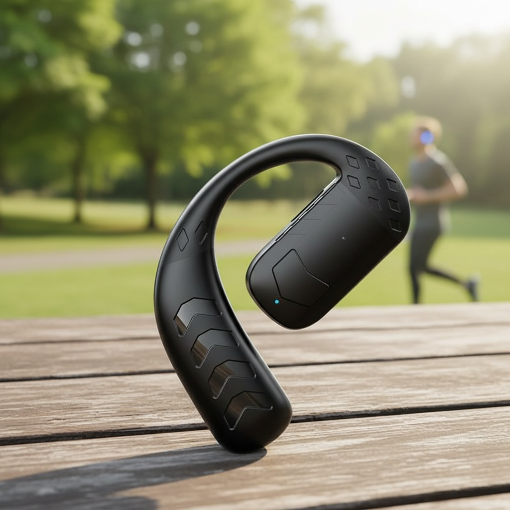 OWS T30 Tai nghe Bluetooth 5.4 hở lưng, móc tai đơn, độ trễ thấp, tai nghe xoay 180° cho lái xe và k