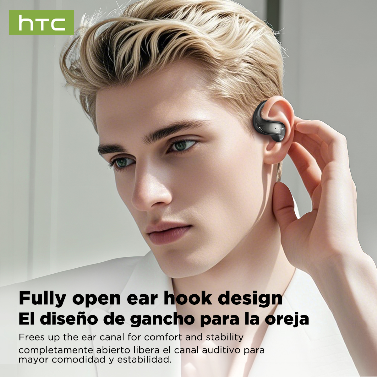 Tai nghe Bluetooth HTC NE19 AI Dịch 134 ngôn ngữ Tai nghe không dây âm thanh nổi HIFI có micrô | BigBuy360 - bigbuy360.vn