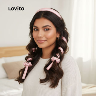 Lovito Đơn Giản Lâu Dài Dễ Sử Dụng Dụng Cụ Tạo Kiểu Tóc Salon Cho Nữ LCS09096