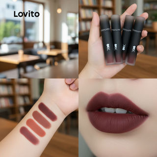 Lovito Casual Son lì mịn tự nhiên Tông màu cao cấp Làm trắng môi Tint & vết bẩn cho nữ LCS09131