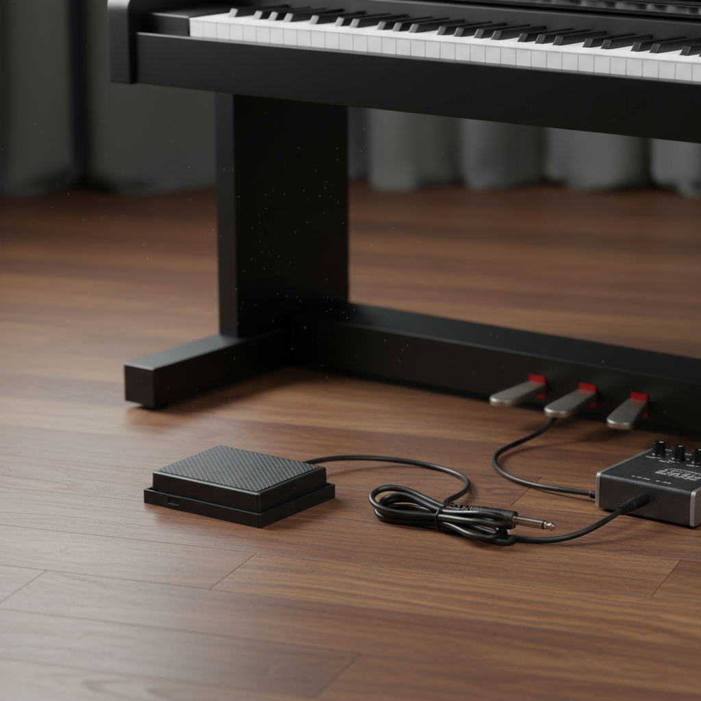 Roland Black ABS Electronic Piano Pedal Sustain Damper Keyboard Accessories cho đàn phím và đàn pian