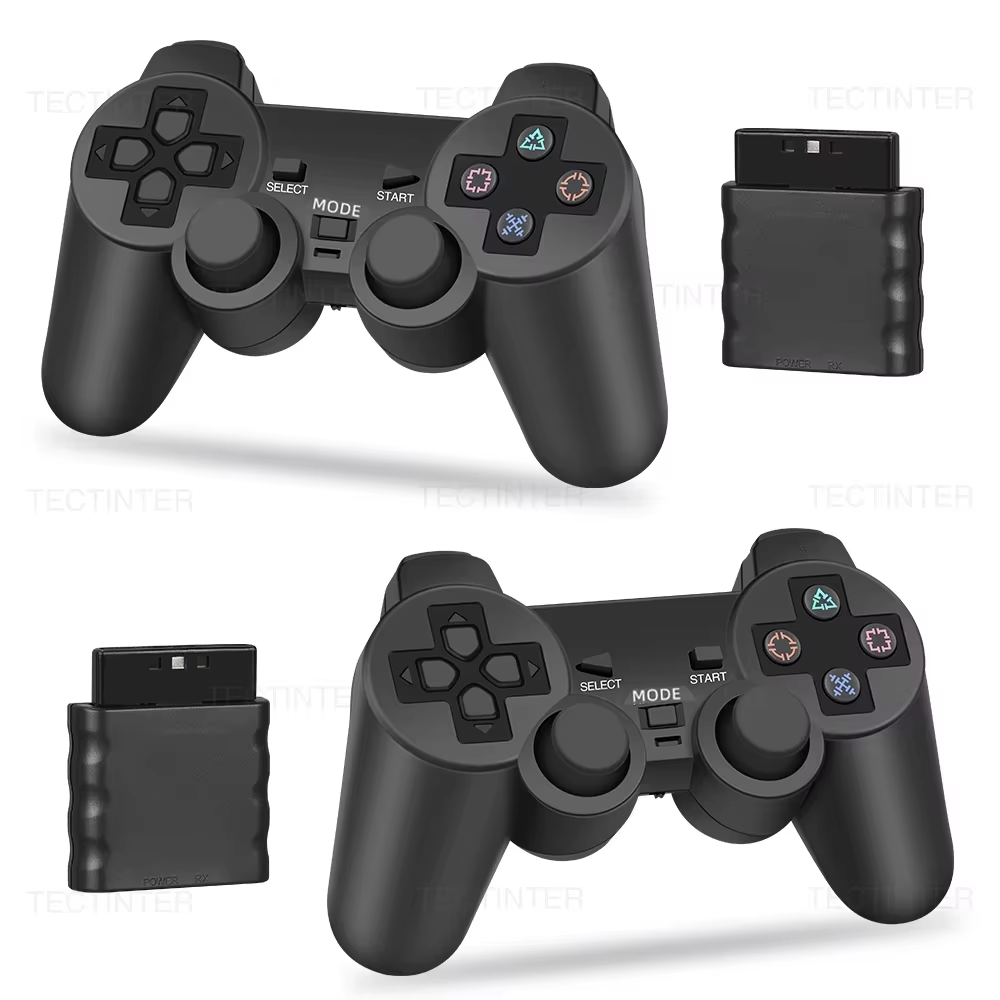 Tay cầm chơi game không dây cho Sony PS2/PS1, tay điều khiển chơi game cho máy chơi game Playstation