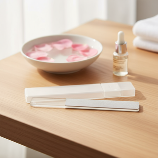  Dũa móng tay thủy tinh Nano Crystal dùng để đánh bóng, làm sáng móng tự nhiên, kèm hộp đựng 1 chiếc.