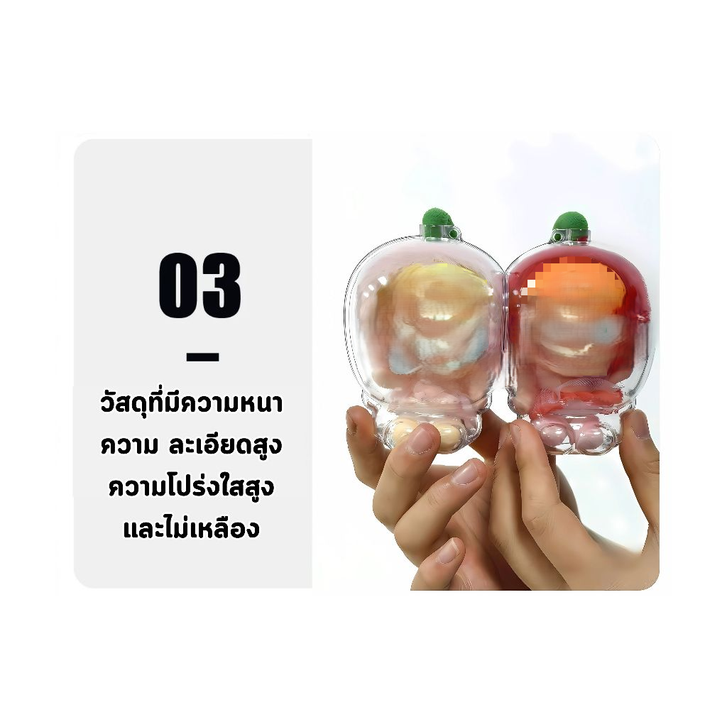 Hộp trưng bày acrylic trong suốt cho móc khóa Cry Baby, hộp bảo vệ cho bộ sưu tập Crying Again Serie