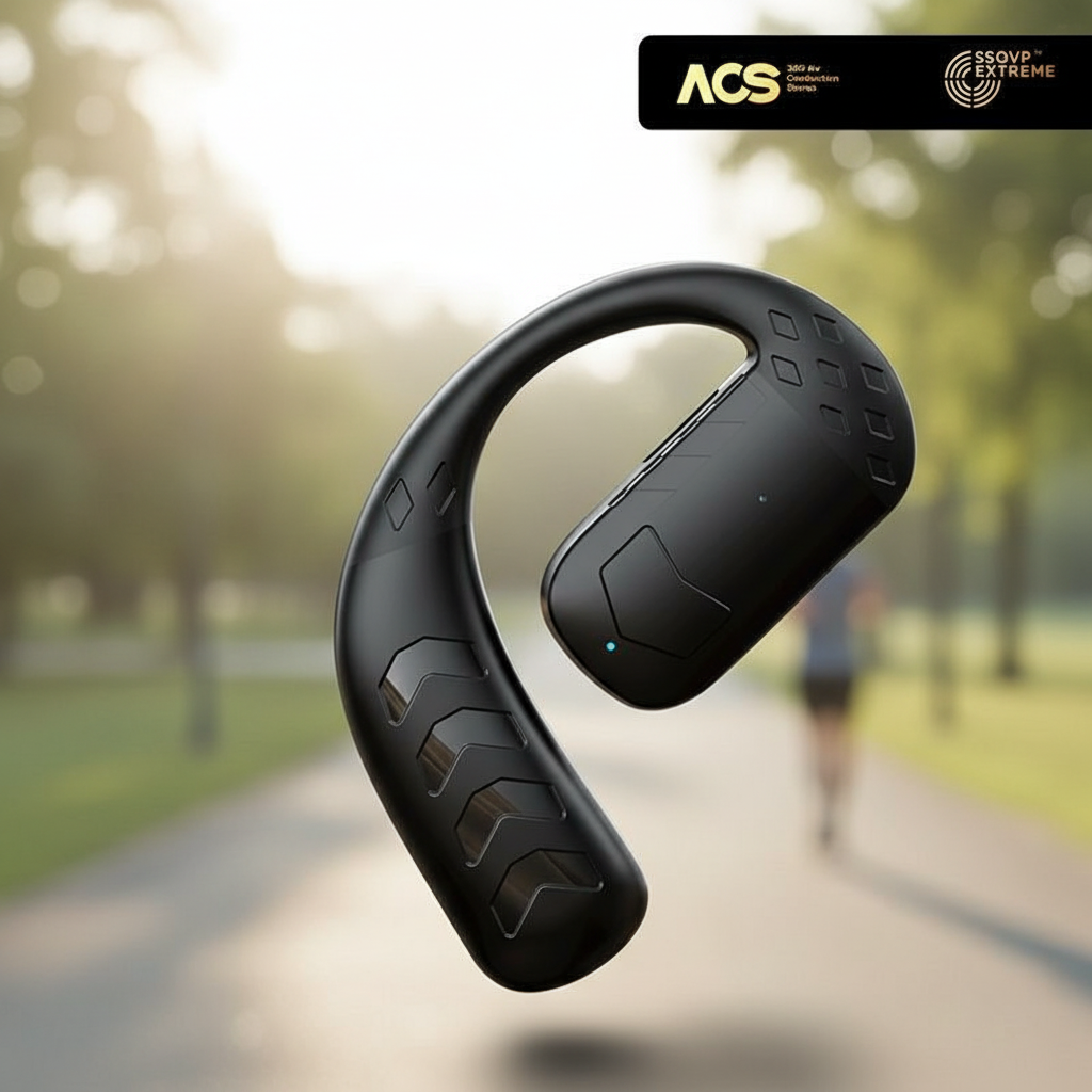 OWS T30 Tai Nghe Bluetooth 5.4 Hở Lưng, Đeo Một Bên, Độ Trễ Thấp, Xoay 180°, Đeo Công Sở