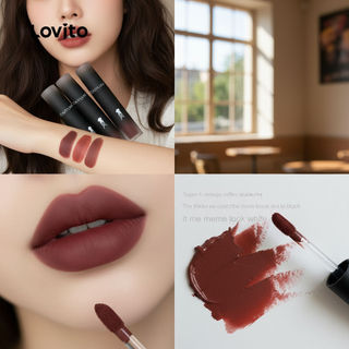 Lovito Casual Son lì mịn tự nhiên Tông màu cao cấp Làm trắng môi Tint & vết bẩn cho nữ LCS09131