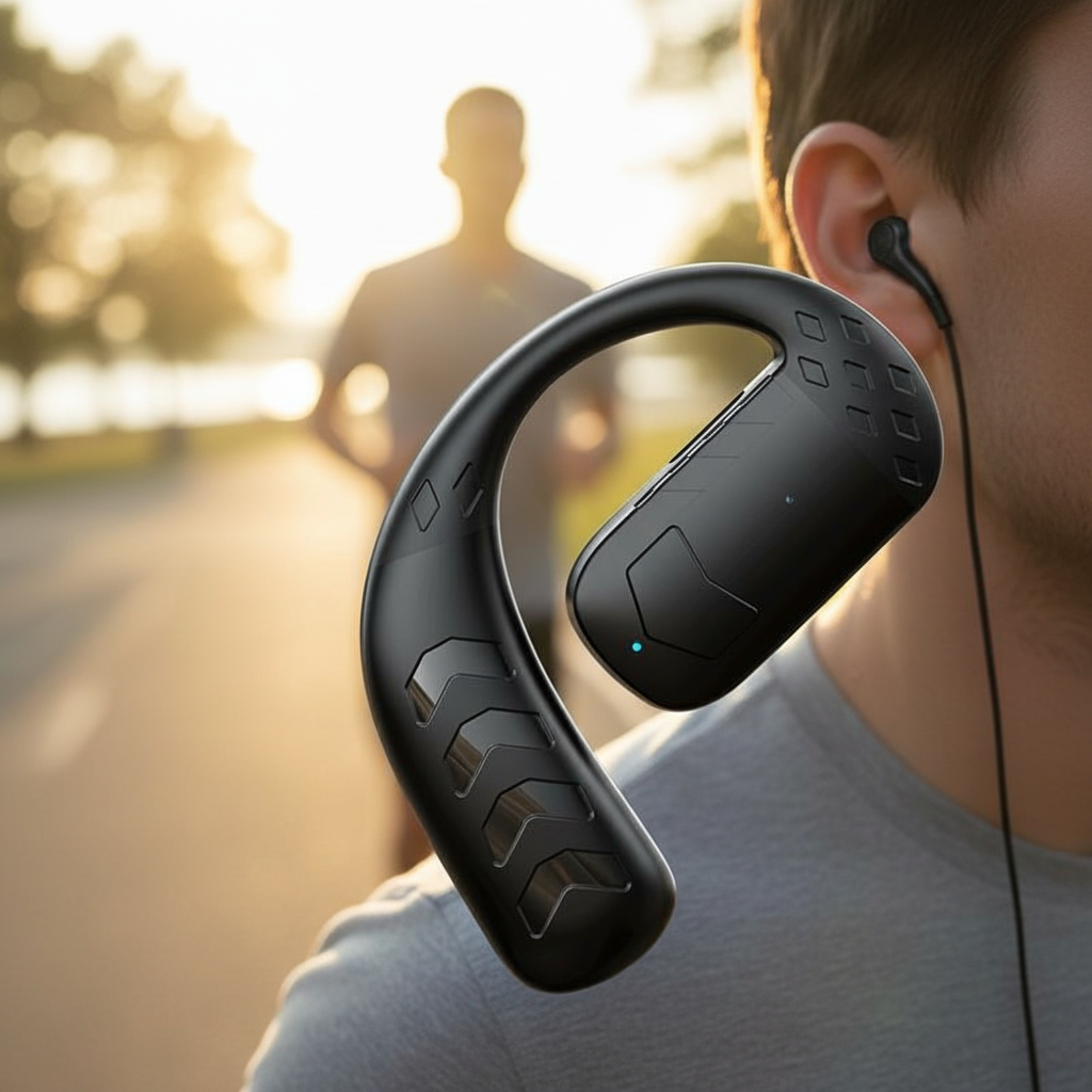 OWS T30 Tai Nghe Bluetooth 5.4 Không Dây Mở Lưng, Đeo Một Bên, Độ Trễ Thấp, Xoay 180° cho Kinh Doanh