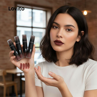 Lovito Casual Son lì mịn tự nhiên Tông màu cao cấp Làm trắng môi Tint & vết bẩn cho nữ LCS09131