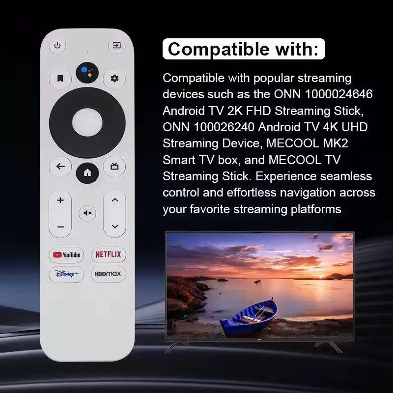 Điều khiển từ xa giọng nói cho Google TV Box, bộ điều khiển Bluetooth cho MECOOL KM2/ONN TV Stick