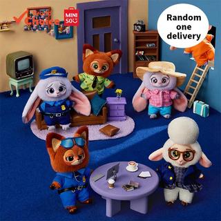  MINISO  Bộ sưu tập Disney Zootopia - Tượng hộp mù Judy Hopps Nick Wilde & nhiều nhân vật vinyl-plush dễ thương sưu tầm 12.1cm × 8.5cm × 19.5cm  giao ngẫu nhiên  