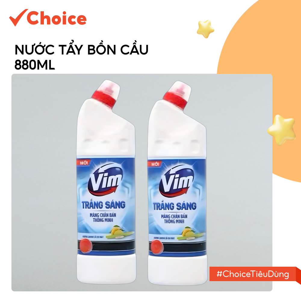 [Choice] Combo 2 Chai Nước Tẩy Bồn Cầu - Nhà Tắm Unilever FM2-2709-168 Dung Tích 880ml