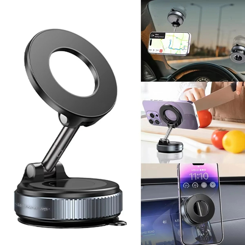 Giá đỡ điện thoại trên ô tô dạng hút chân không, xoay 360°
