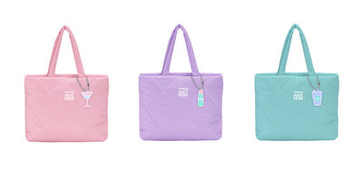 [PC gift] Túi xách chần bông mềm mịn màu Pastel Closeup