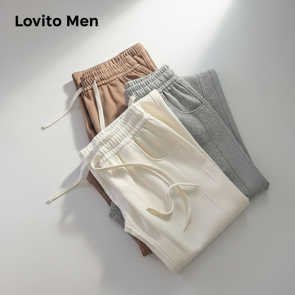 Lovito Quần Nữ Thiết Kế Đơn Giản LNL54136