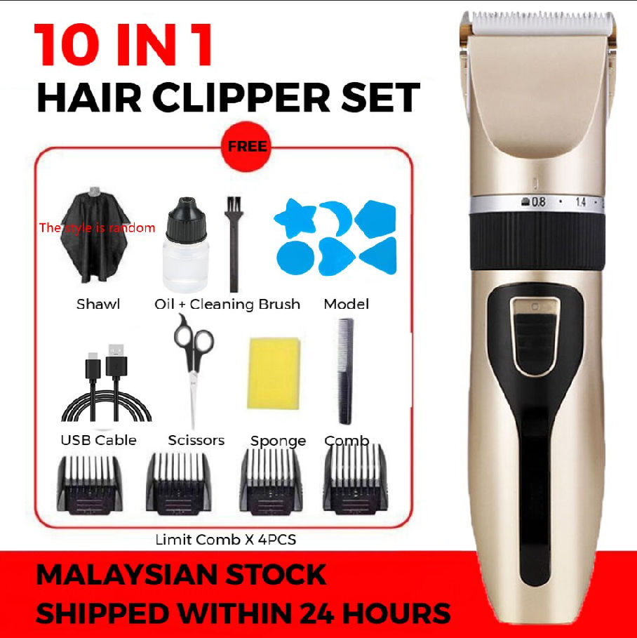 Tông đơ cắt tóc mọi lứa tuổi, Tông đơ im lặng có thể sạc lại cho trẻ em và người lớn Da nhạy cảm