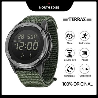 Đồng hồ kỹ thuật số nam Terrax North Edge 50M Quà tặng bơi lội ngoài trời chống nước Hợp thời trang