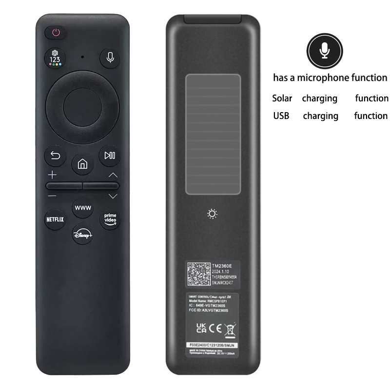 Áp dụng cho điều khiển từ xa giọng nói Bluetooth sạc năng lượng mặt trời chính hãng SAMSUNG Bu8000 C