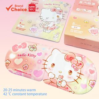 MINISO  sanrio hello kitty dreamy series - mặt nạ xông mắt hoa anh đào thư giãn & làm dịu (gói 5 miếng) 13.5cm × 13cm